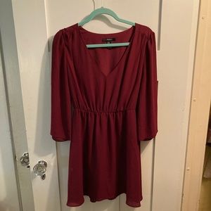Burgundy Dress